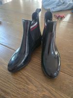 Gummistiefel Gr. 39 schwarz lackiert, wie neu