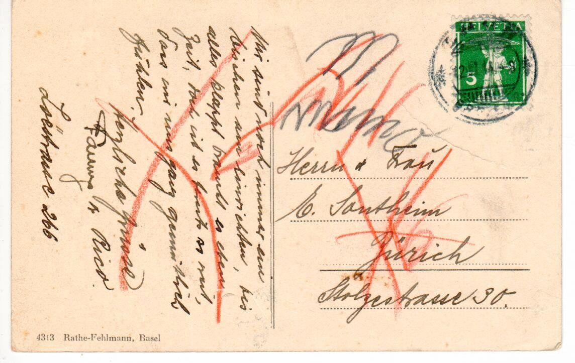 Cartoline postali: Chur 1914 – Usato da Wolhusen venduto da Curver9 1