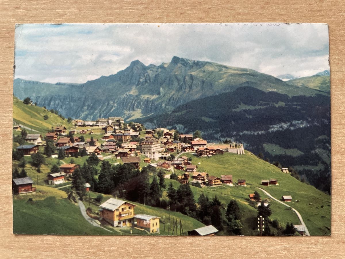 Cartoline postali: Ansichtskarte Mürren, Berner Oberland, 1968. – Usato da Neuhausen am Rheinfall venduto da Arielle55