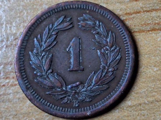 Tutti le monete: 1 Rappen 1897 - sehr schön! – Usato da Münchenstein venduto da purbach1 7