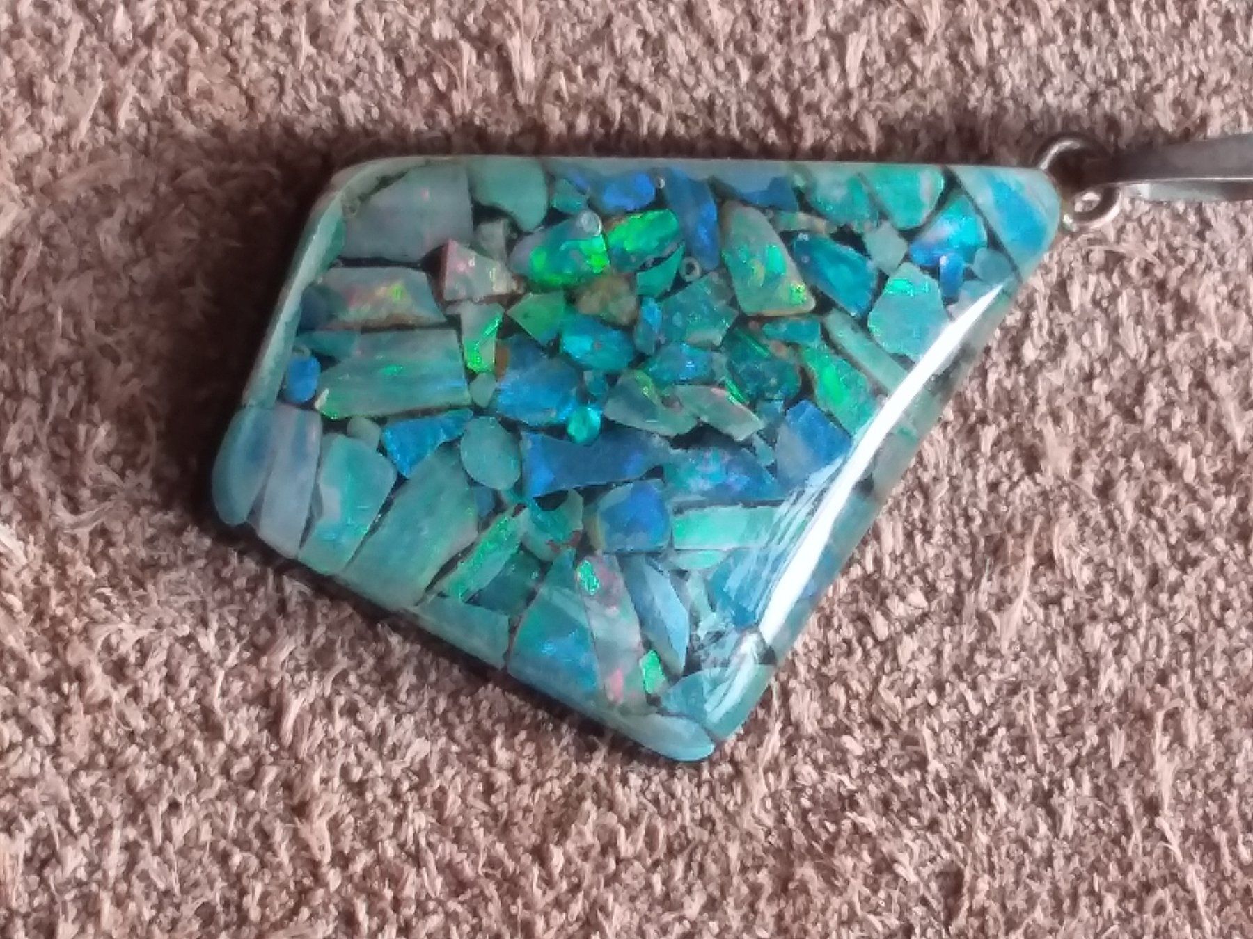Anhänger: Echter OPAL Anhänger mit Sterling Silber Oese – Gebraucht aus Zürich von helsan 3