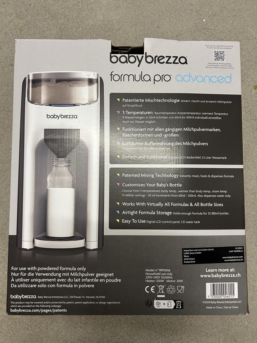 Baby Brezza Pasti del neonato: Baby Brezza Formula Pro Advanced - Winter-Angebot! – Usato da Hinwil venduto da Lionel1905.