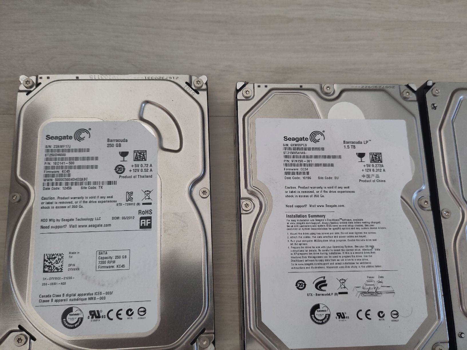 Disques durs: 14x 3.5" HDD – Défectueux à Sargans par sve_hjs5 1