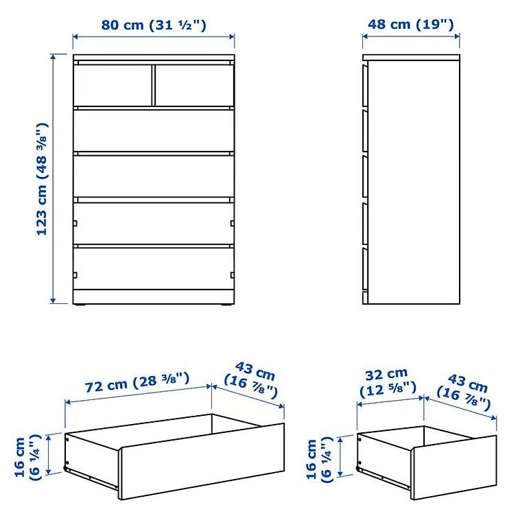 Kommoden: IKEA MALM Kommode 80x123 – Gebraucht aus Basel von tim_hs7r 2