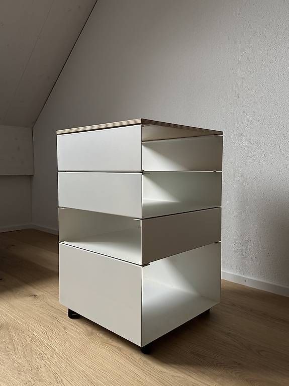 Banconi: vonbox - Rollcontainer Rolf, weiss (RAL 9016) – Usato da Uesslingen venduto da san_9thy