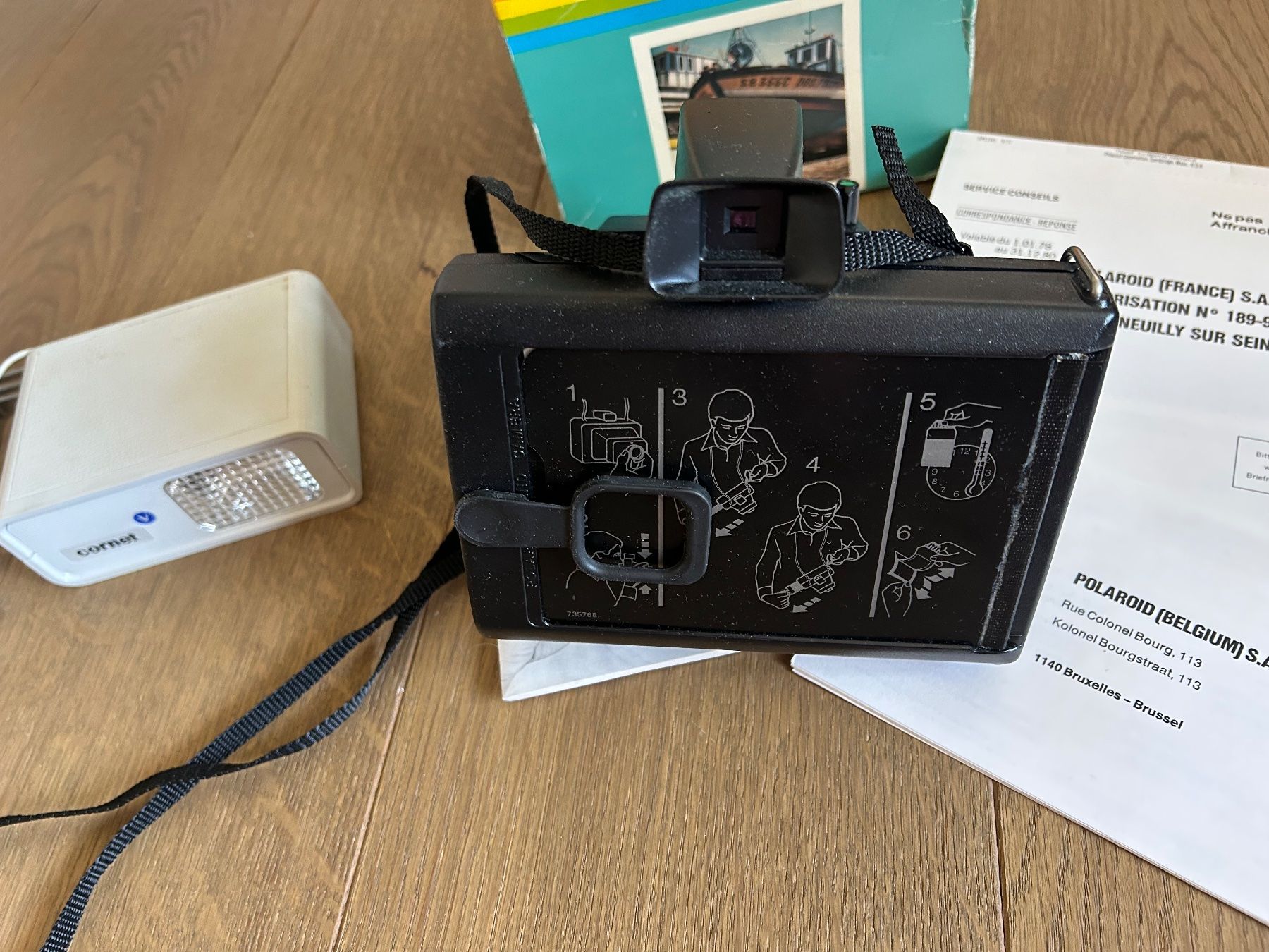 Polaroid Kamera: Polaroid Cornet Blitzgerät Kamera Instant 10 Land Camera – Gebraucht aus Rorschach von schastje 3