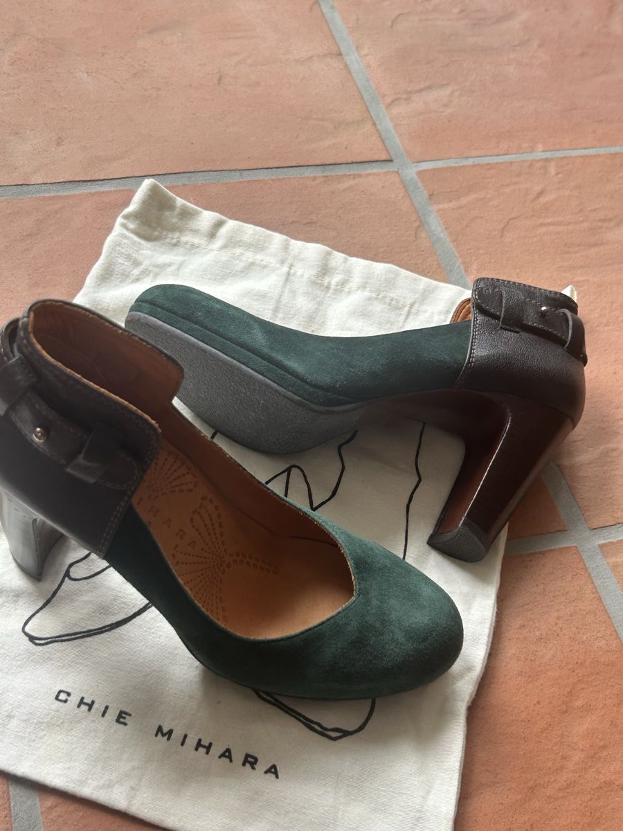Chie Mihara Scarpe da donna: Chie Mihara, Grün/Schwarz, Grösse 40 perfekte Passform – Nuovo (secondo la descrizione) da Langnau am Albis venduto da Nechi 2