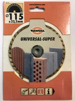 Diamant-Trennscheiben HAWERA UNIVERSAL-SUPER 115 mm