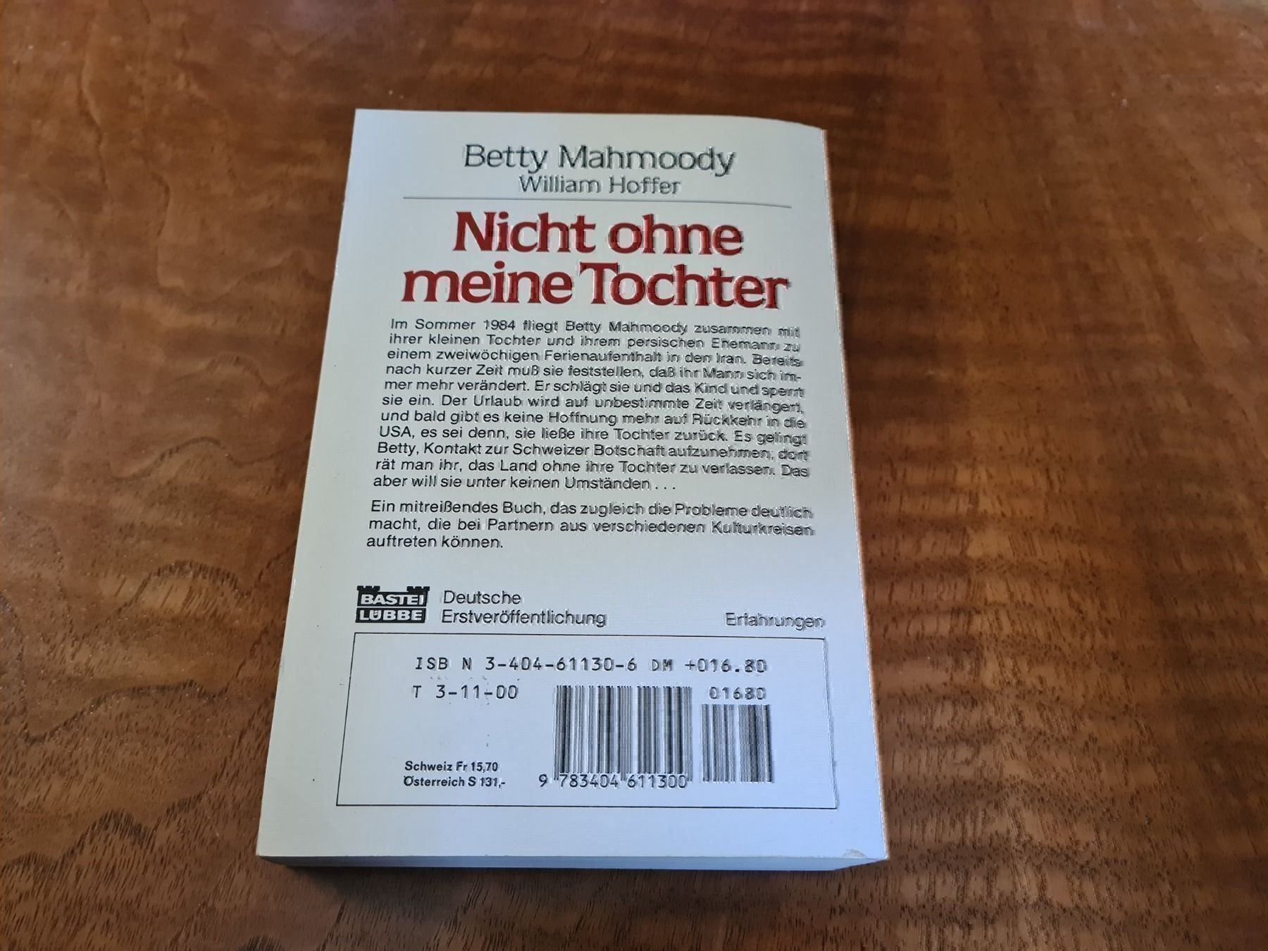 Bücher: Nicht ohne meine Tochter – Gebraucht aus Erstfeld von Uhu1980 1