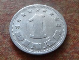 YOUGOSLAVIE  1  Dinar  1953