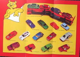 5 kleine Modellautokataloge von 1987-89