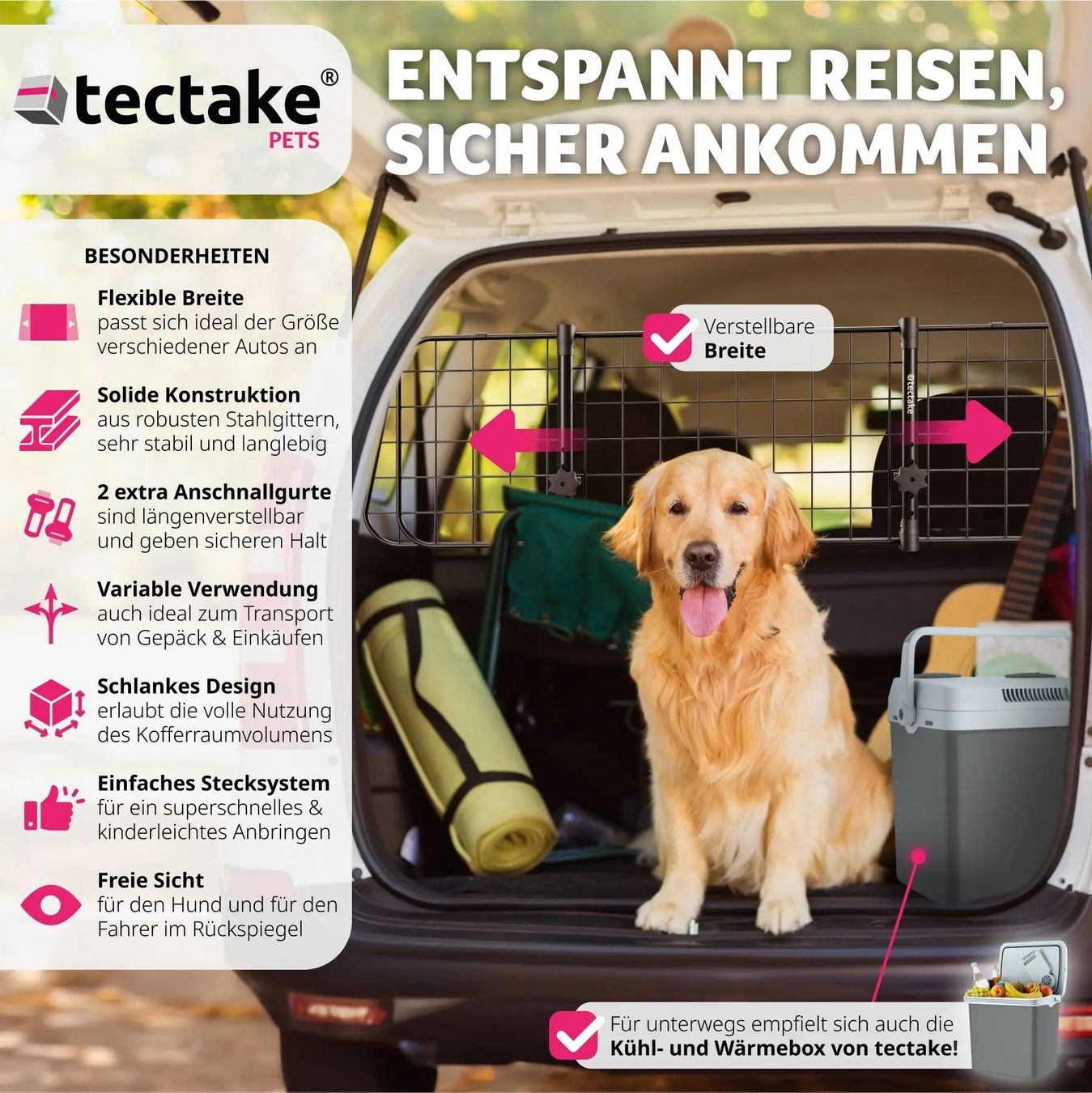 Gabbie, trasporto & Sicurezza: Auto Hundeschutzgitter – Nuovo e nell'imballaggio originale da Abtwil SG venduto da latschii_89 5