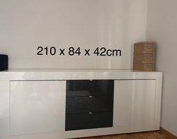 Sideboard Kommode 210x84x42 im hochglanzoptik