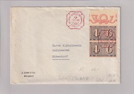 Lettre - Centenaire timbres suisses 1943 - Découpés do bloc