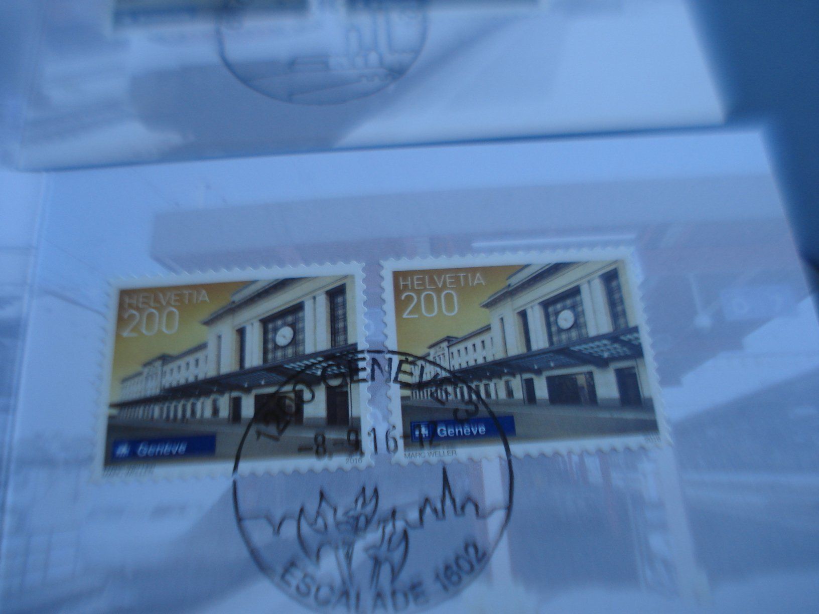 Tutti i francobolli: 6 Markenbüchlein Schweizer Bahnhöfe, um 2015, ET-o – Usato da Niederwil AG venduto da morostahu 4