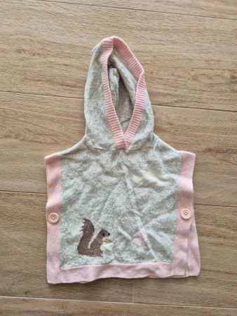 Country Road Mädchen Strickponcho mit Kapuze für ca. 1 Jahr