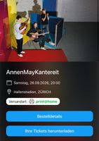 2x Annenmaykantereit Tickets Samstag 26.9.