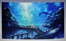 Fantasie Unterwasserwelt Atlantis Eine Art Seidentuch