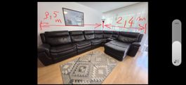 Ecksofa Leder mit kostenloser Lieferung