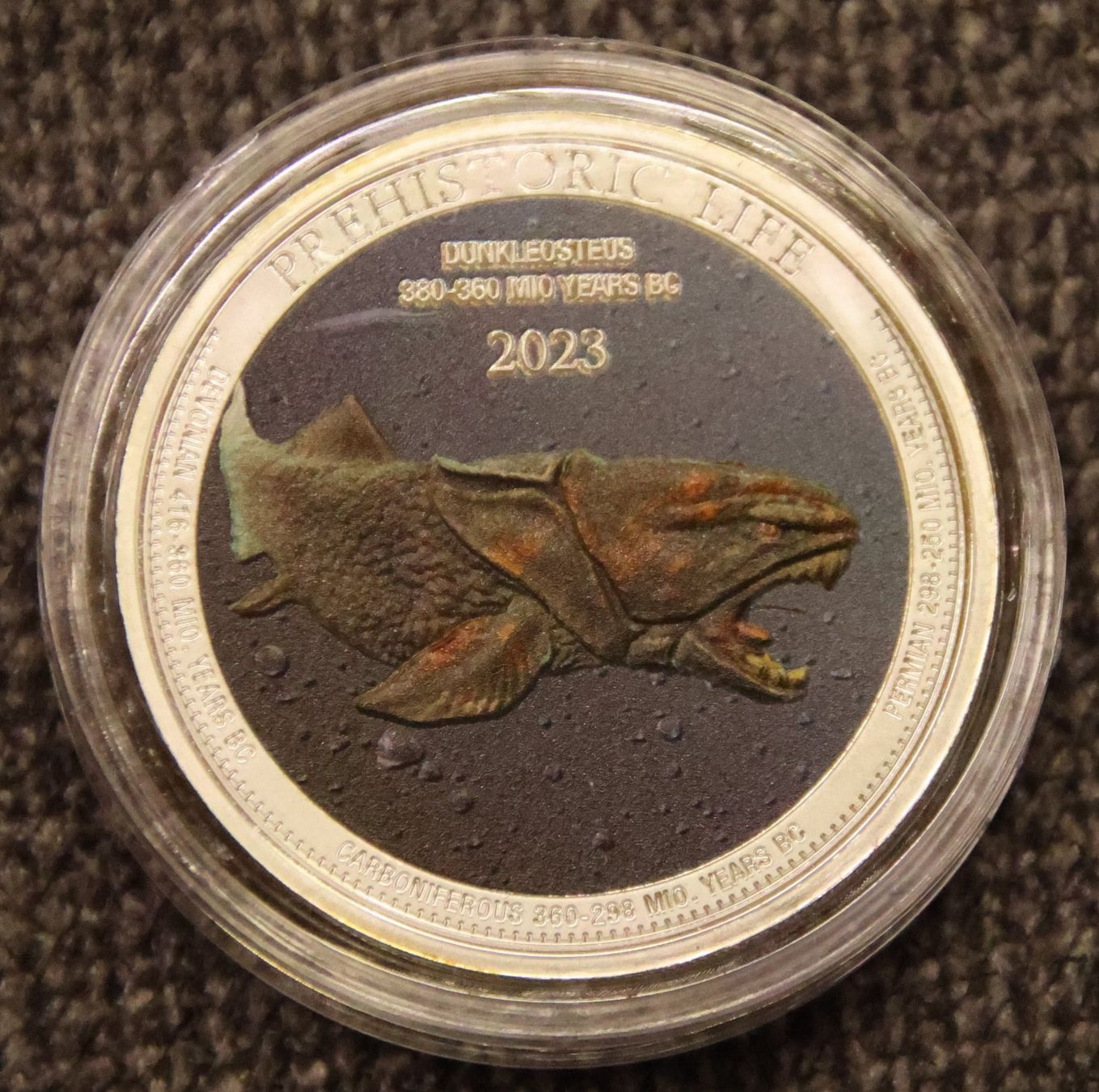 Tutti le monete: 1 Unze Silber Dunklesaurus 2023 Prehistoric Life – Nuovo e nell'imballaggio originale da Diegten venduto da dolphin04