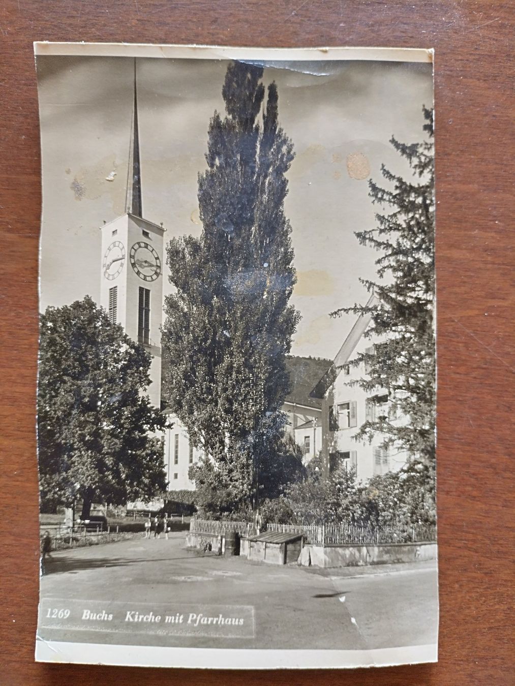 Cartoline postali: Ansichtskarte Buchs (SG), Kirche 1952 – Usato da Wildhaus venduto da Hukwildhaus