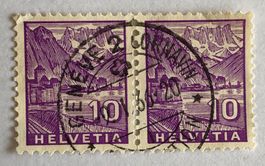2 er  Nr.196  mit Vollstempel Geneve