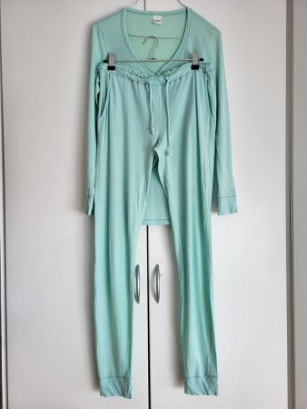 Naturaline Damen Pyjama Set, Gr. S/M - 100% Baumwolle