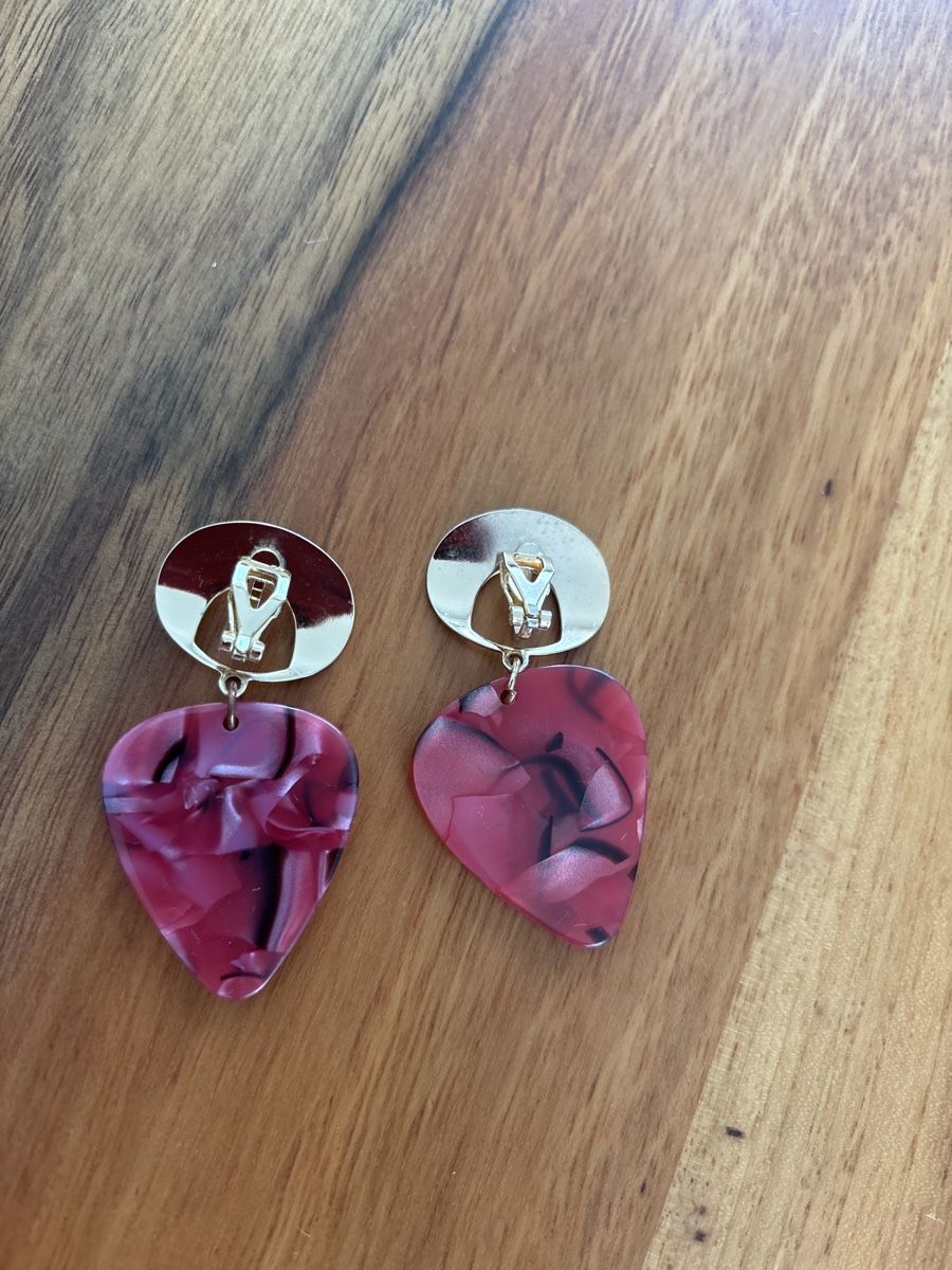 Orecchini pendenti & Orecchini a lobo: Statement Ohrclips in Rot-Gold Optik ❤️ – Usato da Muri AG venduto da ReBoutique 2
