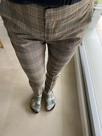 Massimo dutti classic british check trousers