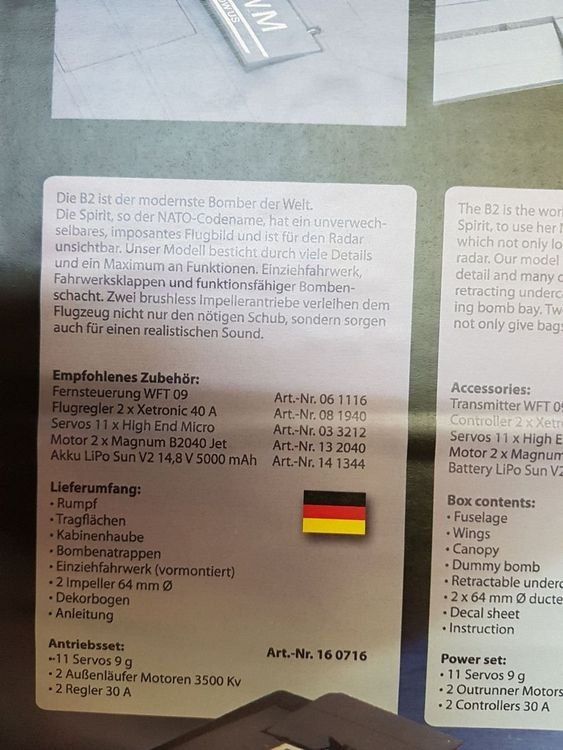 Modellismo RC: SR 71 von Jamara, Schaumwaffel – Nuovo e nell'imballaggio originale da Kerns venduto da Aviator_Ben 3