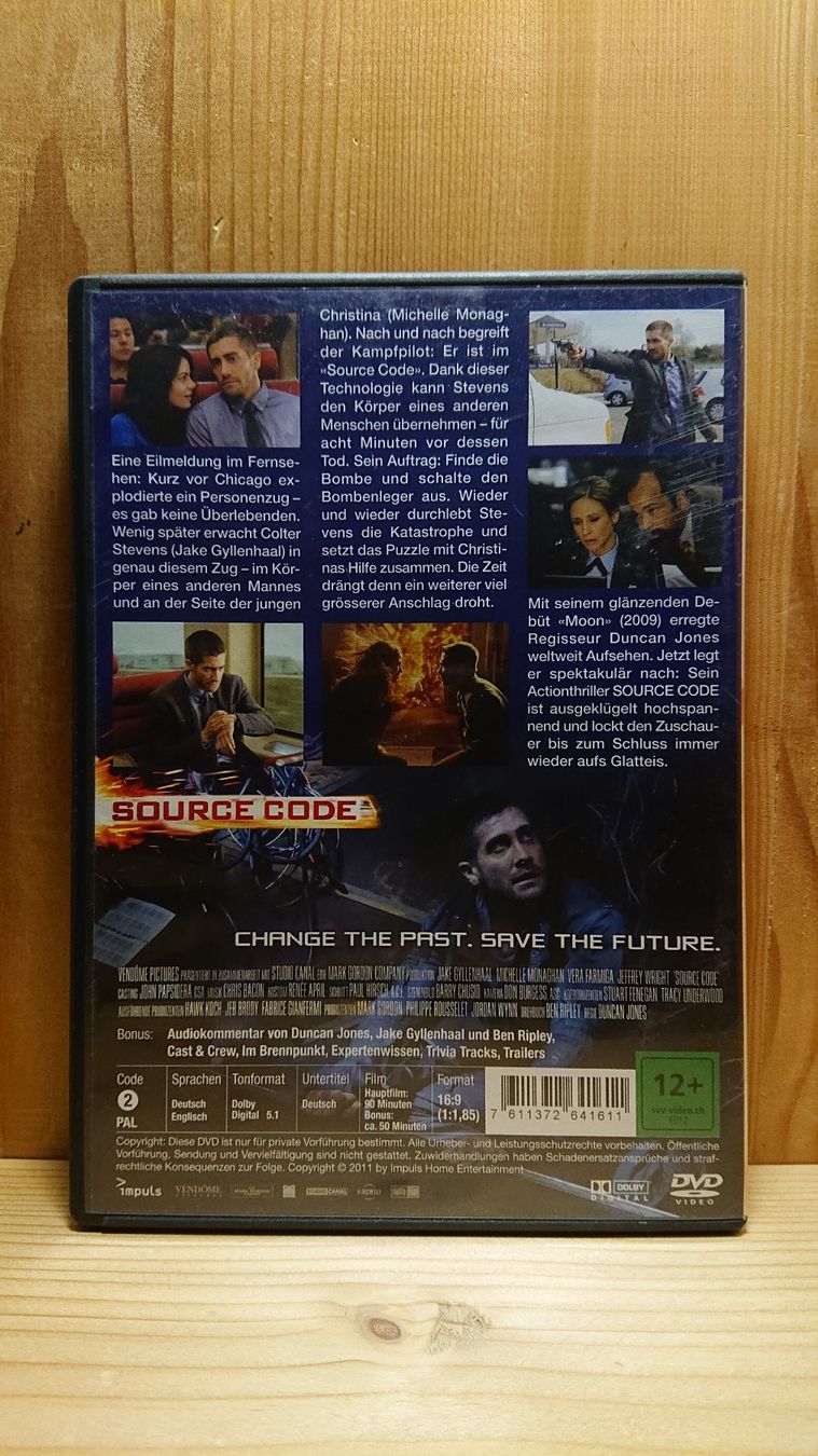 Alle DVDs: SOURCE CODE DVD mit Jake Gyllenhaal – Gebraucht aus Wilderswil von Exebub 1