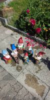 Adorable Collection: Seven Garden Gnomes - Perfect Decor!