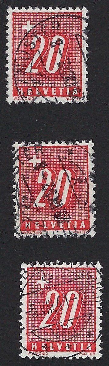 Tutti i francobolli: 1938 Ziffer/Kreuz – Usato da Luzern venduto da Einh0rn 4