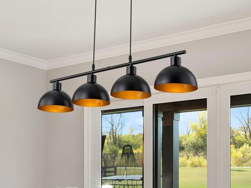 Hängeleuchte QUEENA, Gold, Metall, 4-flammig, höhenverstellbar, E14 | ETC Shop