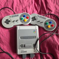Nintendo Super Nintendo SNES Konsole+2 Controller–ungete