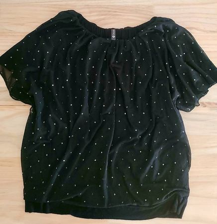 Blouse à pois scintillants - envoi gratuit 