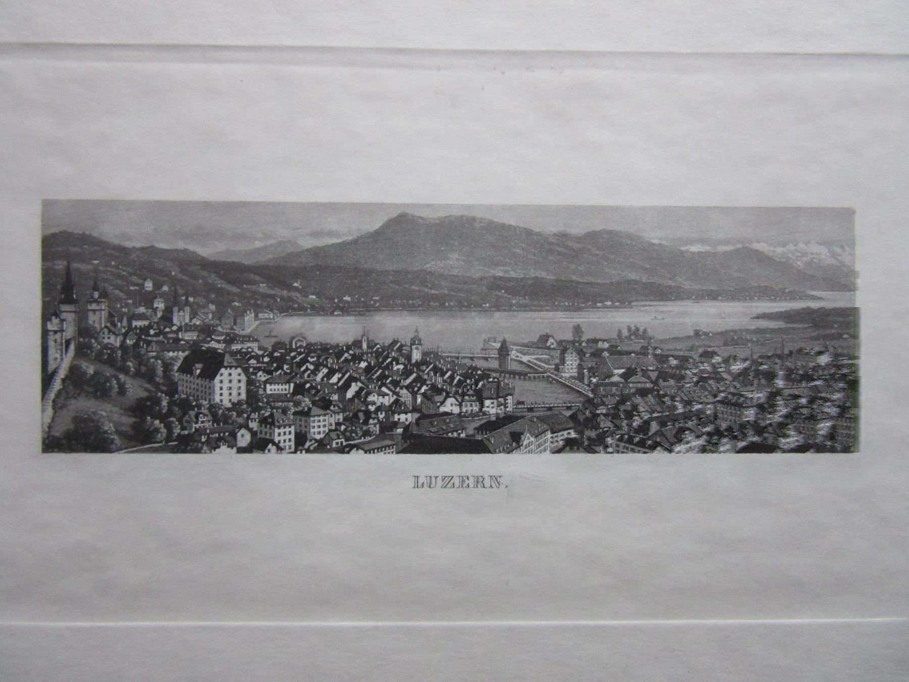 Incisioni: LUZERN AQUATINTA – Usato da Gersau venduto da grafik-kunst