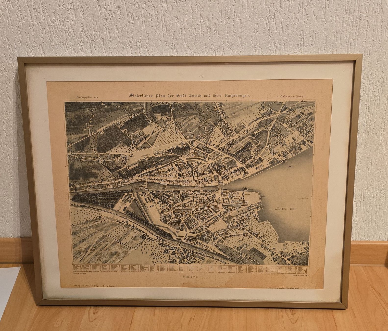 Foto & Immagini: Historische Stadtansicht gerahmt – Usato da Dielsdorf venduto da hallo1