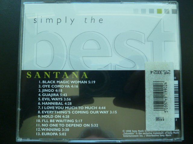 CD: Santana - Simply the best – Usato da Au ZH venduto da sikoku 2
