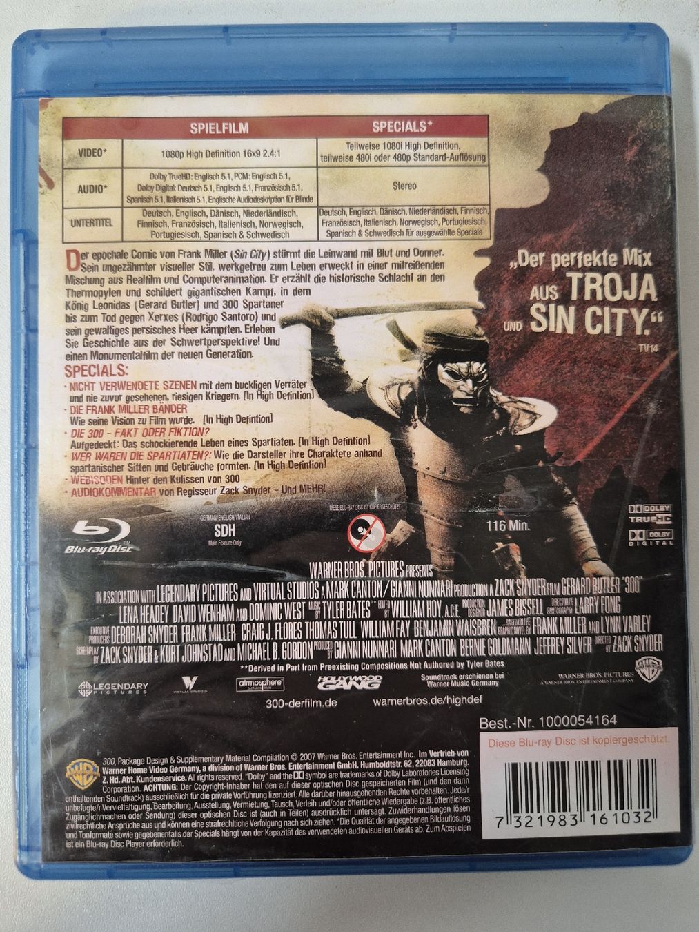 Tutti i DVDs: 300 Blu-Ray – Usato da Lindau venduto da Hammy0740 1