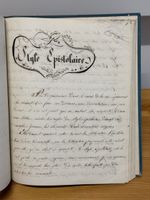 COURS De Litterature Fait Au Pensionnat d'Evian 1843 Hand