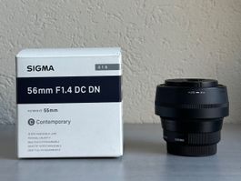 Sigma 56mm 1.4 DC DN MFT - wie neu