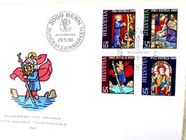 Pro Patria Satz auf Brief 1969