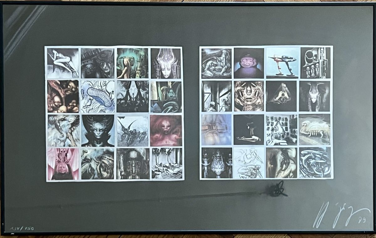 Grafiken & Lithographien: Ex Libris von HR Giger, 1989 - handsigniert & gerahmt – Gebraucht aus Zürich von juergarno 1