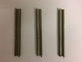 Vintage LEGO 7854 12v  3 X  train straights electric rails