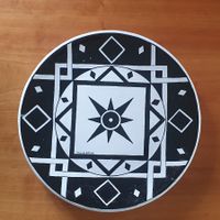 Grand plat faïence