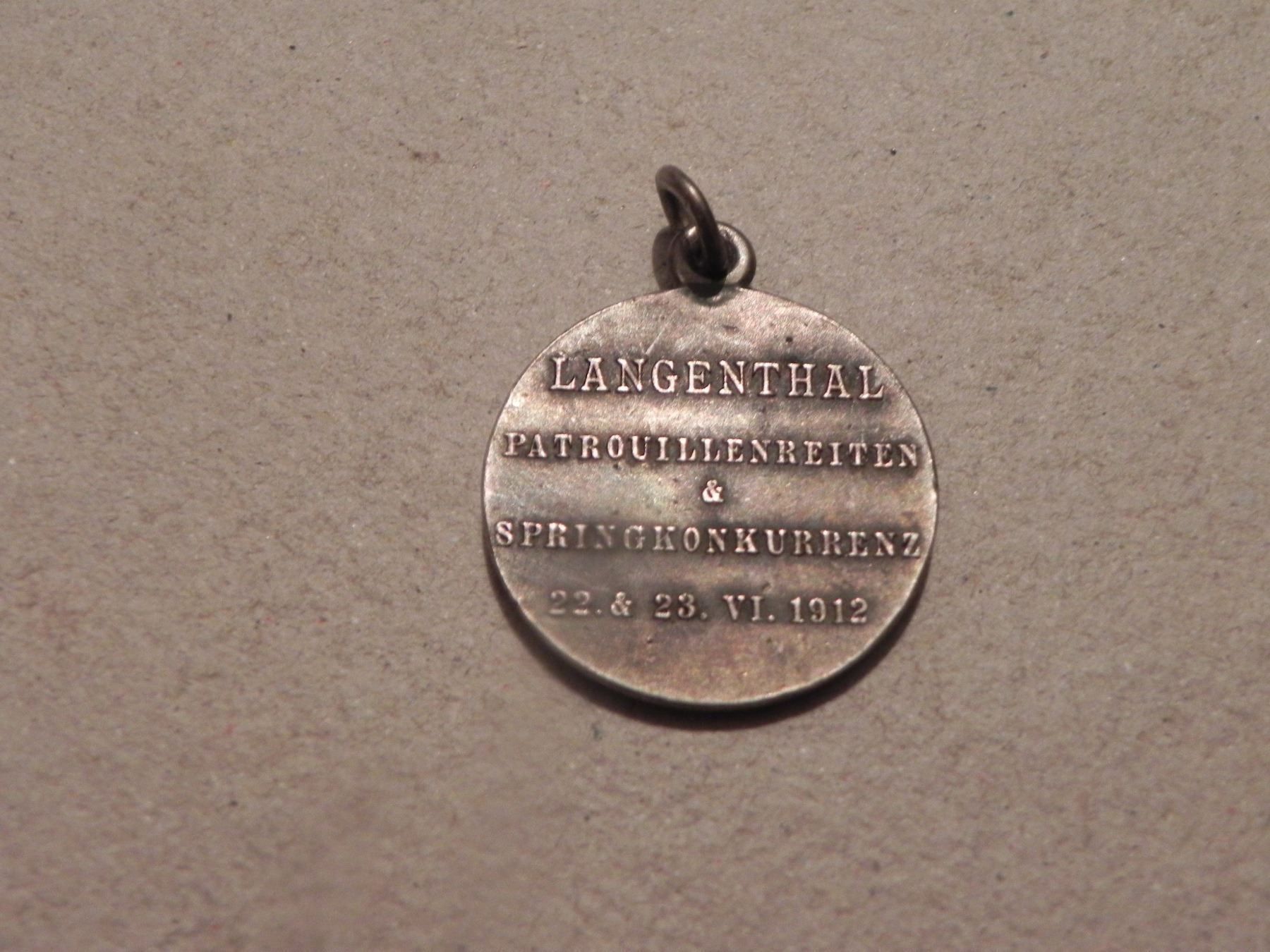 Medaglie: Medaille Langenthal BE 1912 Pferde Bern – Usato da Siebnen venduto da krimsie