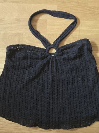 Halter Top Schwarz