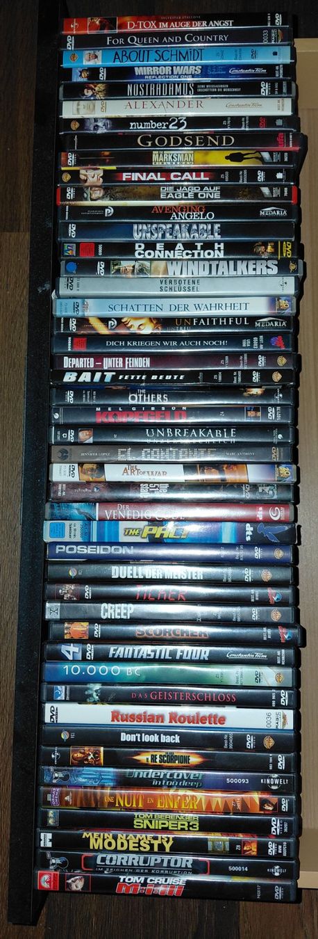 Tutti i DVDs: 46 diverse DVD Filme – Usato da Illnau venduto da myoneclaude