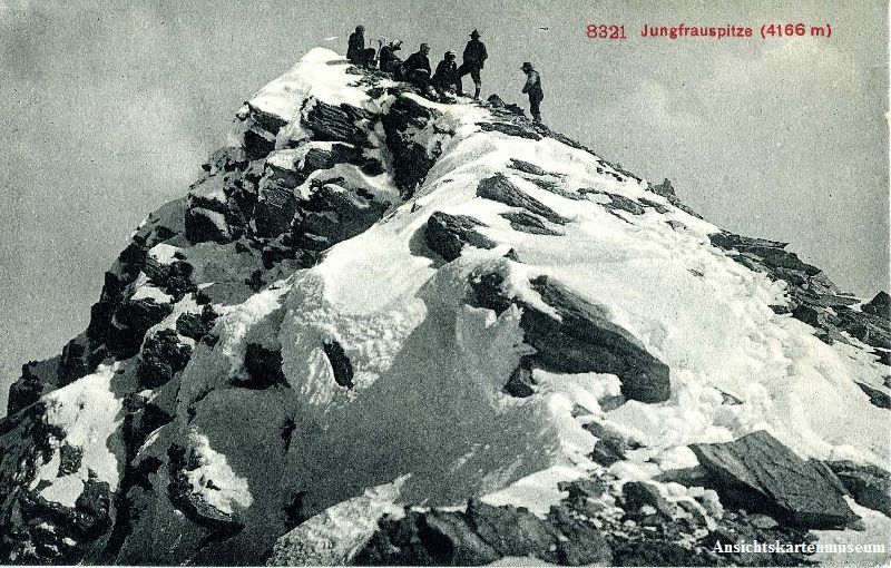 Ansichtskarten: Jungfrauspitze - Bergsteiger + ca. 1905 – Gebraucht aus Emmenbrücke von teestube
